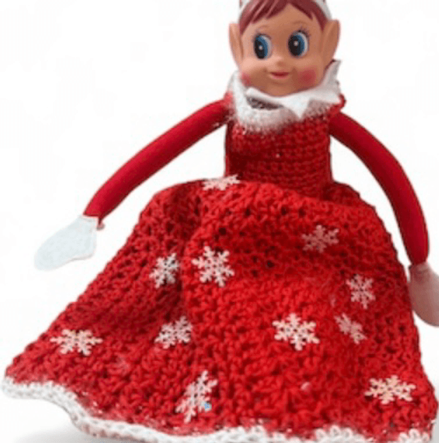 Robe célesta rouge et étoile 