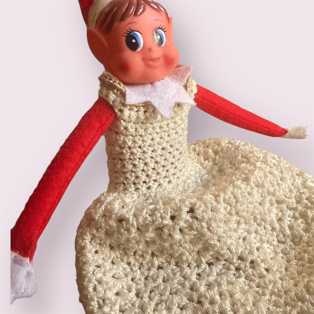 Robe célesta Beige et dorée 